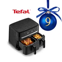 Tefal Dual Easy Fry Heißluftfritteuse mit zwei Fächern als Adventskalender-Gewinn hinter Türchen 9.